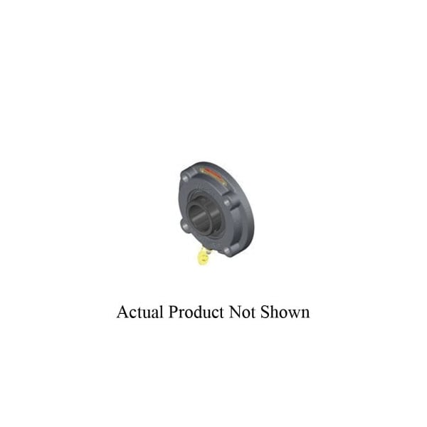 MFC Medium Duty Non-Expansion Round Straight Bore Flange Mount Ball Bearing Unit, 2-1/4 in Bore
